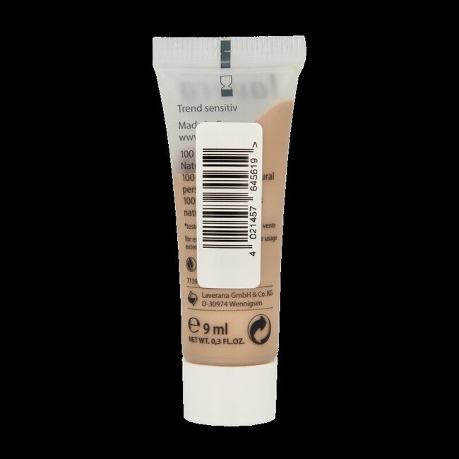 Fond de teint liquide Lavera Hyaluron warm nude 03 testeur 1 Testeur