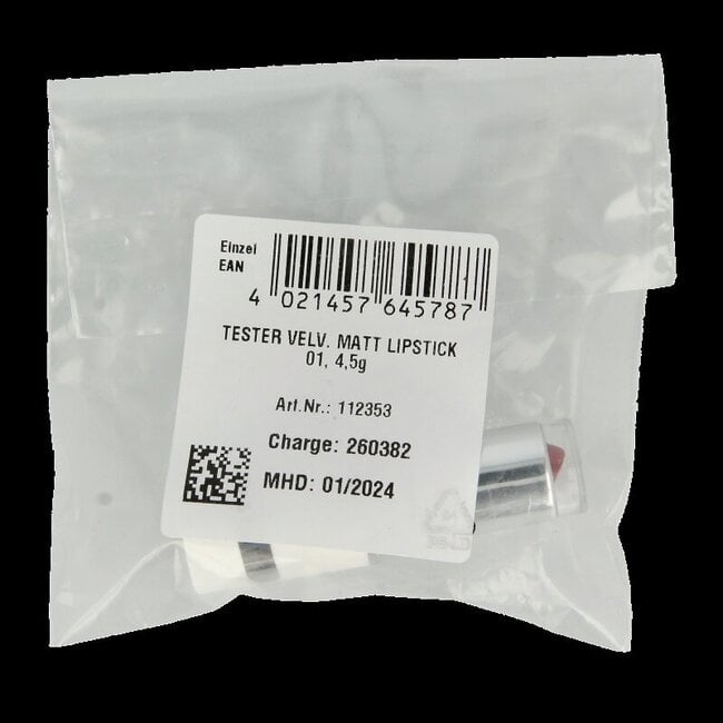 Lipstick  velvet matt  berry nude 01 tester 1 Tester