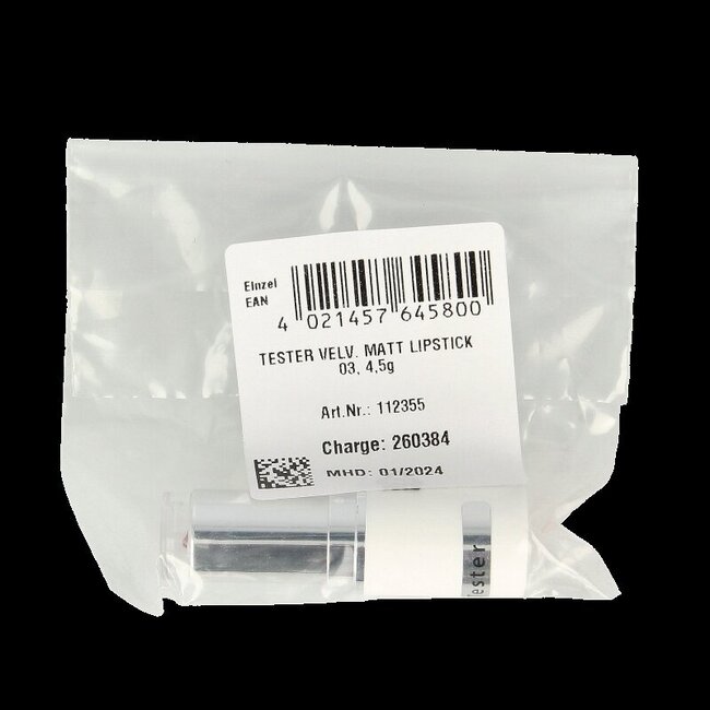 Lipstick velvet matt tea rose 03 tester 1 Tester