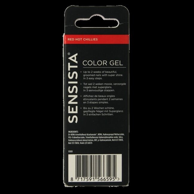 Sensista Color gel red hot chillies 7,5 ml
