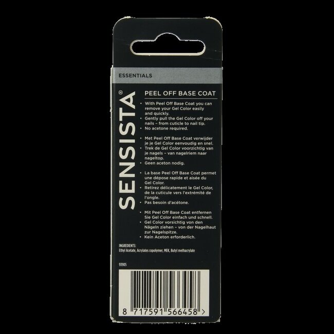 Sensista Peel off base coat 7,5 ml
