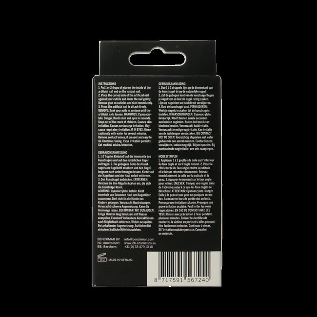 2B Nails french small 24 Stuks