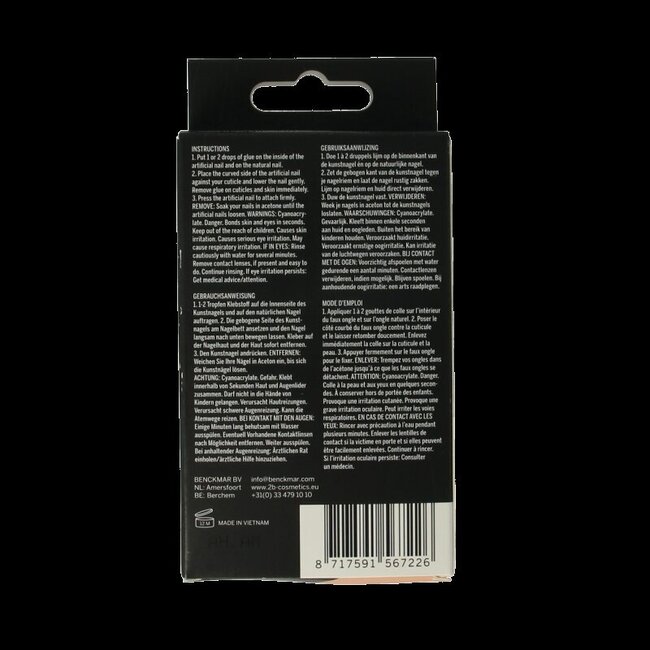 2B Nails natural stiletto 24 Stuks