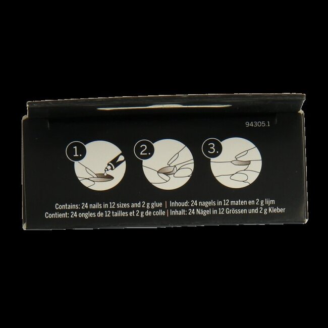 2B Nails natural square 24 Stuks