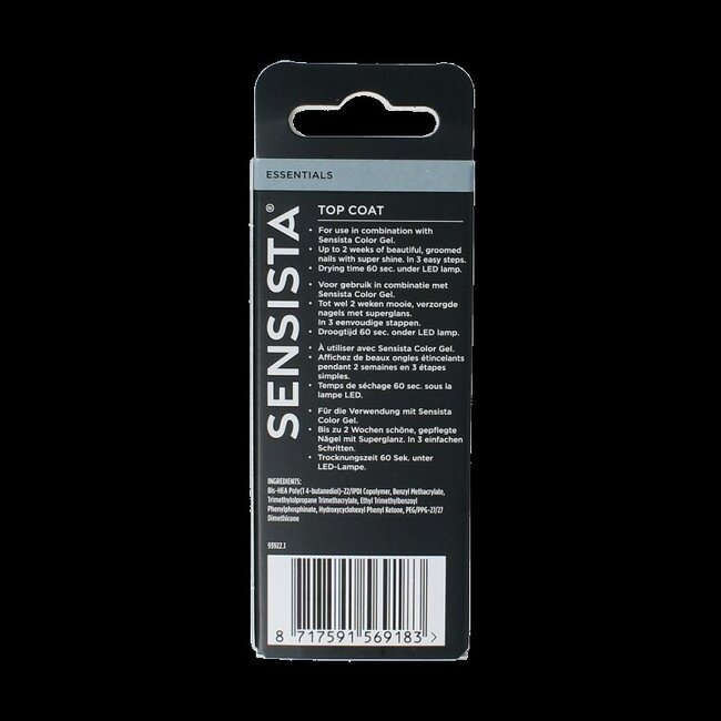 Sensista Top coat 7.5 Milliliter