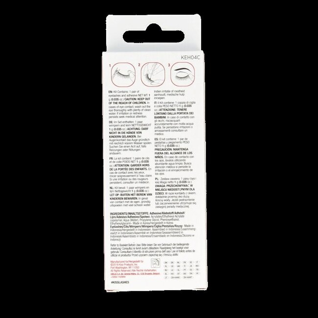 Kiss Kunstwimpers natural gorgeous 1 Set