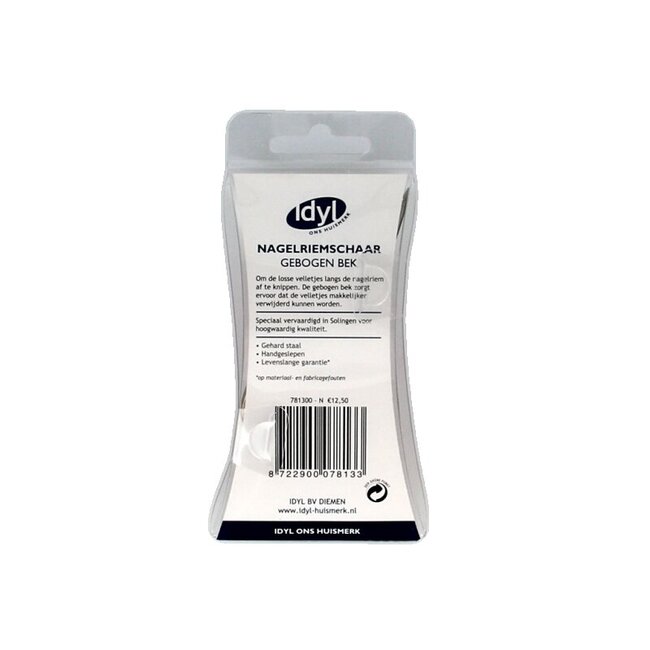 Idyl Ciseaux à cuticules courbés 1 pièce