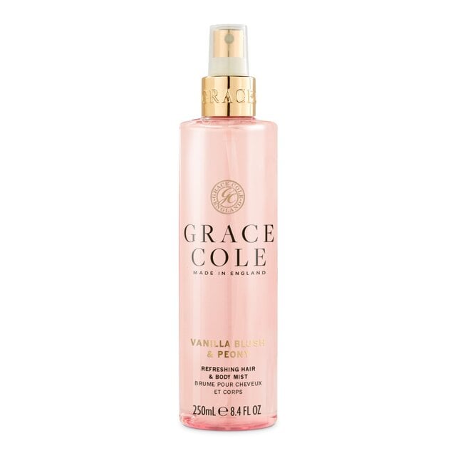 Vanilla blush & peony hair & body mist 250 Milliliter