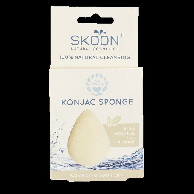 Konjac spons pure bio 1 Stuks