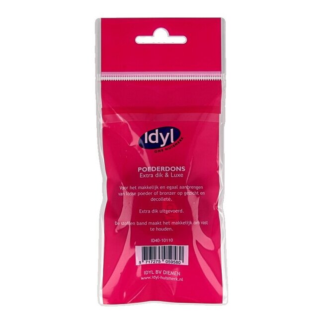 Idyl Houppette noire extra épaisse et luxe 1 pièce