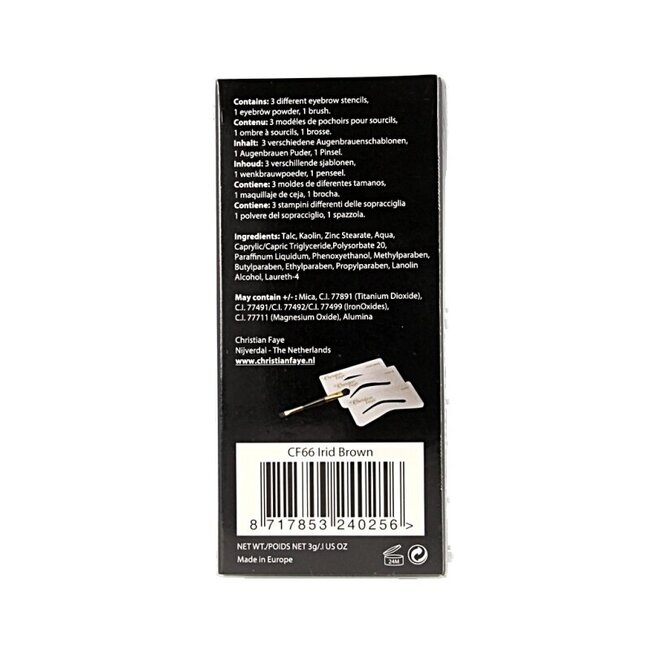 Christian Faye Eyebrow irid brown 3 Gram