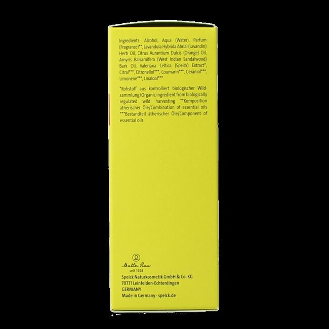 Eau de Cologne Speick Natural 100 ml