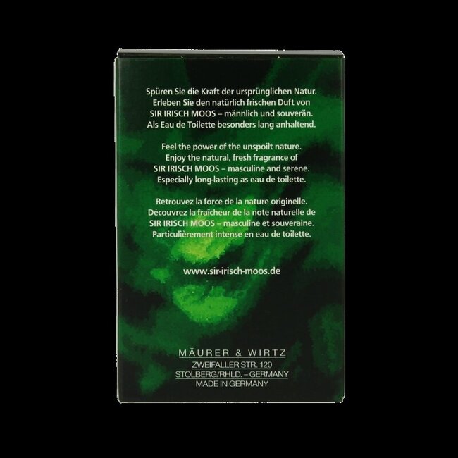 Sir Irisch Moos Eau de toilette vaporisateur naturel 50 ml