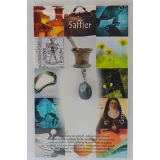 Steengoed Pendentif en pierre de santé saphir Steengoed 1 pièce