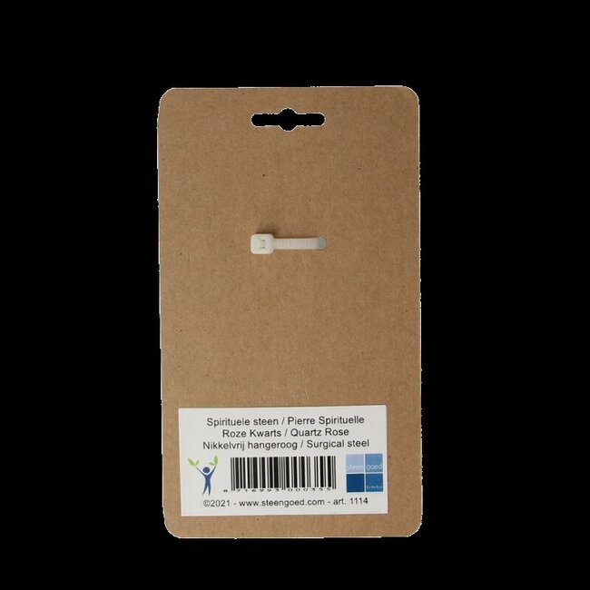 Steengoed Hanger gezondheidssteen roze kwarts 1 Stuks