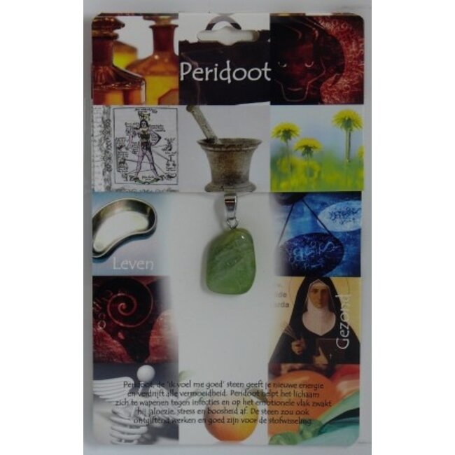 Hanger gezondheidssteen peridoot  1 Stuks