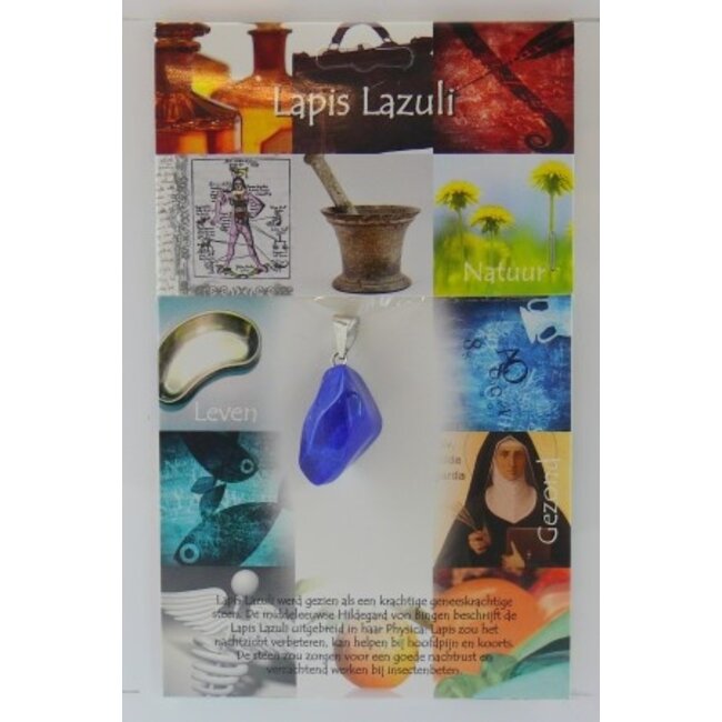 Hanger gezondheidssteen lapis lazuli 1 Stuks