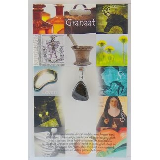 Steengoed Pendentif en grenat pierre de santé Steengoed 1 pièce