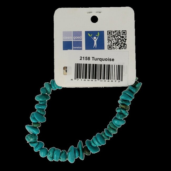 Bracelet d'éclats de turquoise chinoise Steengoed 1 pièce