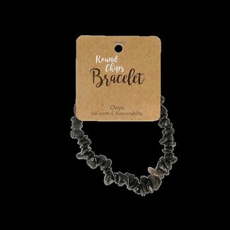 Steengoed Splitarmband onyx 1 Stuks