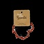 Splitarmband jaspis rood 1 Stuks