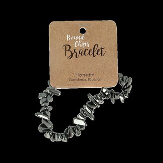 Steengoed Steengoed Bracelet en éclats d'hématite 1 pièce