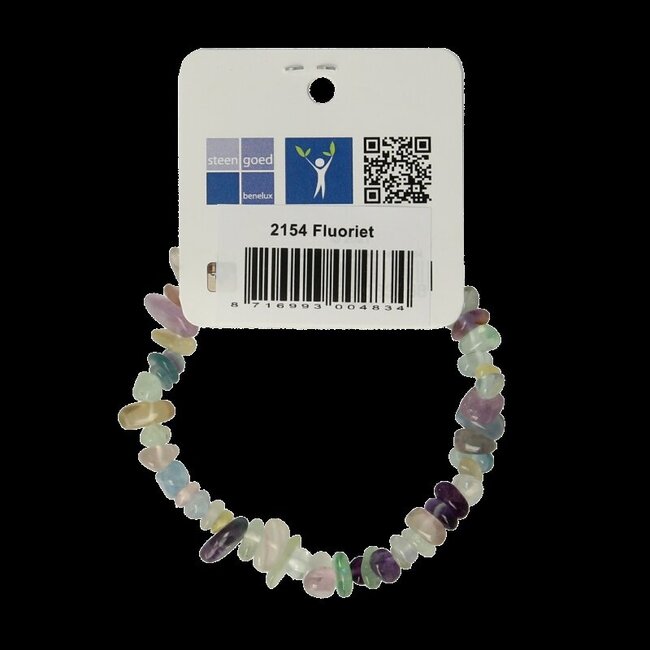 Bracelet en éclats de fluorite Steengoed 1 pièce