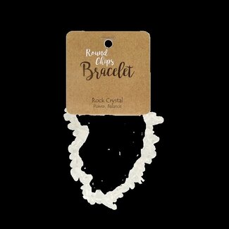 Steengoed Bracelet en éclats de cristal de roche Steengoed 1 pièce