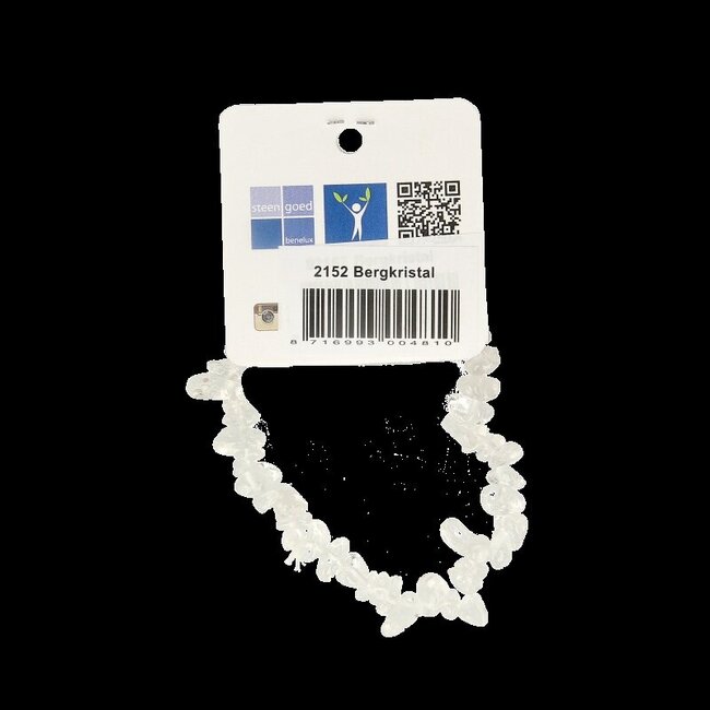 Bracelet en éclats de cristal de roche Steengoed 1 pièce