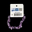Splitkralen armband amethyst op kaart 1 Stuks