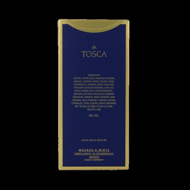 Tosca Eau de Cologne splash 50 Millilitres