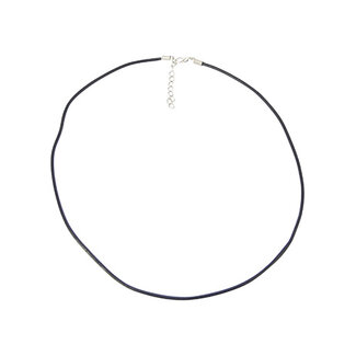 Ruben Robijn Ruben Robijn Collier cordon ciré avec chaîne d'extension noir 1 pièce