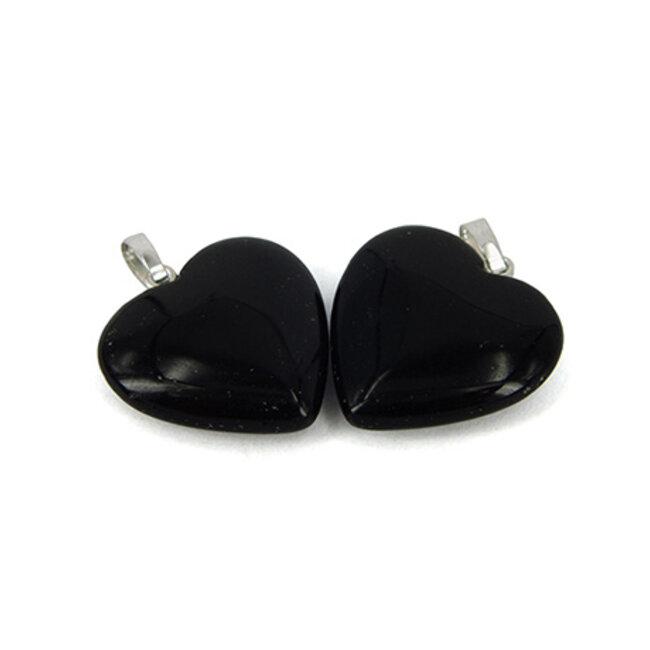 Hanger hart 20 mm onyx 1 Stuks