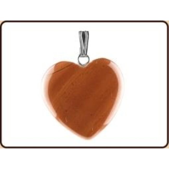 Ruben Robijn Hanger hart 20mm jaspis 1 Stuks