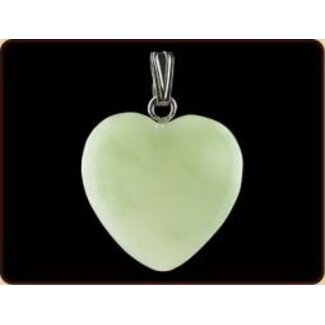 Ruben Robijn Hanger hart 20mm jade 1 Stuks