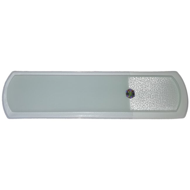 Pedicureschaaf glas 16,5cm met 2 vijlvlakken 1 Stuks