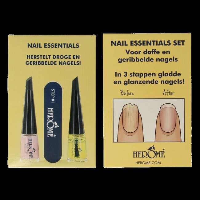 Herome Essentials set voor droge & geribbelde nagels 1 Set