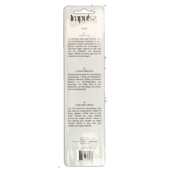 Impulss 6 Way nail file 1 Stuks
