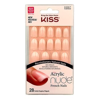 Kiss Kiss French Nude Acrylic Nails Graceful - 1 kit