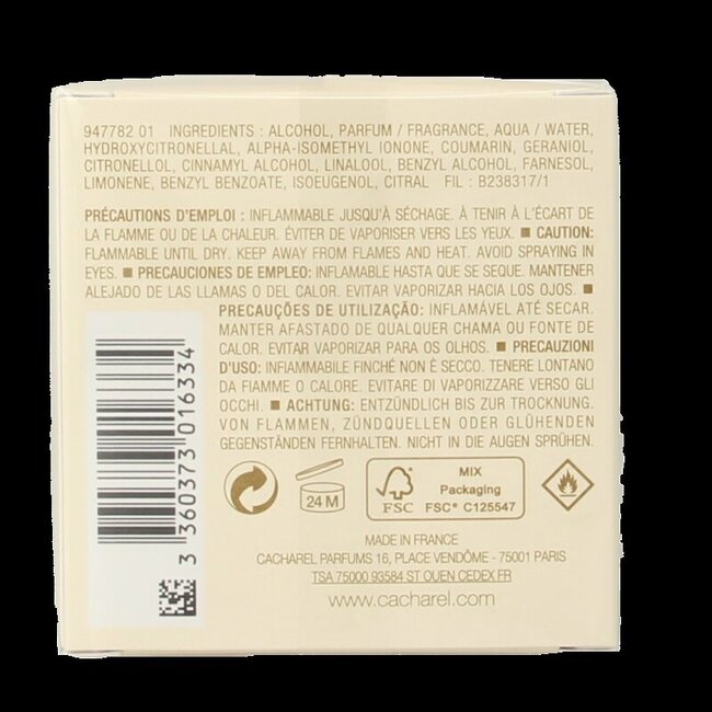 Cacharel Noa eau de toilette vapo female 30 Milliliter