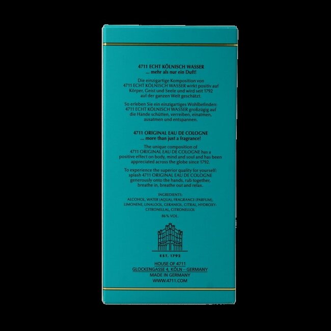4711 Eau de Cologne flacon 100 ml