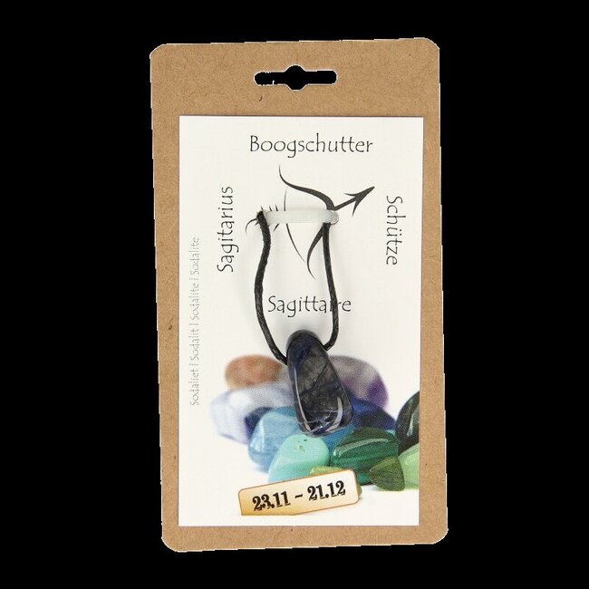 Sterrenbeeldsteen hanger boogschutter  1 Stuks