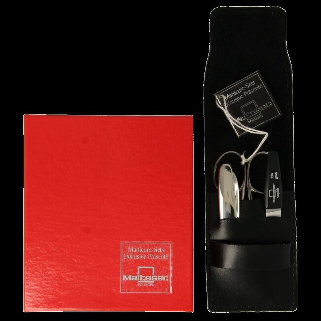 Malteser Étui de poche 3 pièces cuir de vachette et couteau de poche 1 set