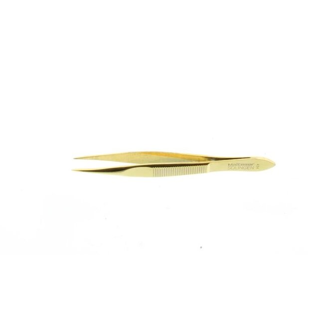 Pincet 8cm verguld spits 424-G 1 Stuks