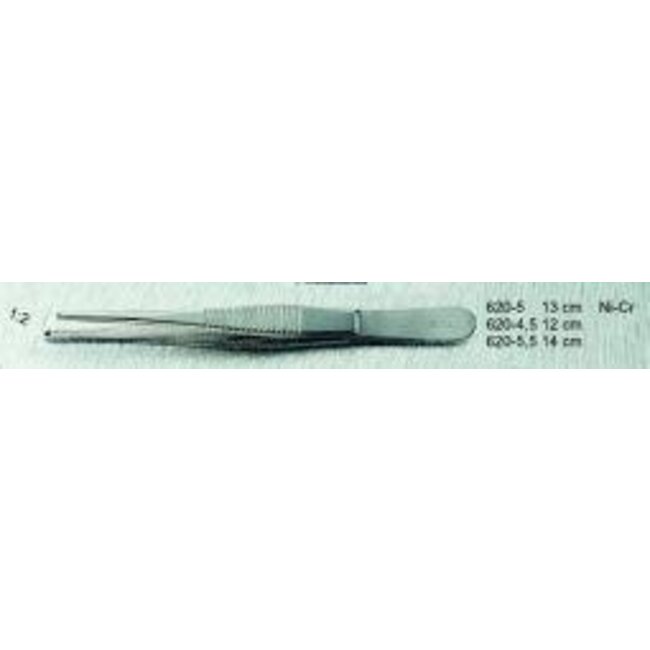 Haakpincet 13cm nikkel cr 620-5 1 Stuks