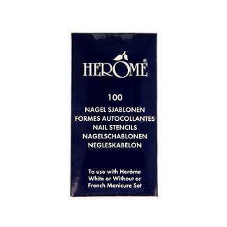 Herome Herome Pochoirs à ongles 10 feuilles en boîte 100 pièces