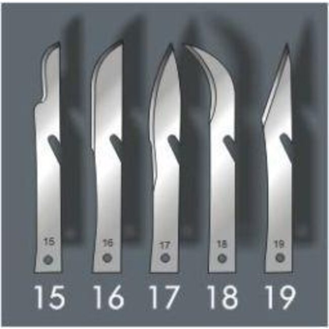 Scalpelmesjes 5cm steriel 1015/13 100 Stuks