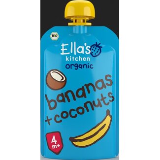 Ella's Kitchen Bananas & coconut knijpzakje 4+ maanden bio 120 Gram