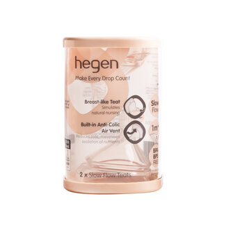 Hegen Flessenspeen slow flow 2 Stuks