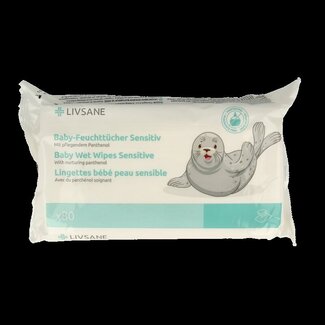 Livsane Babydoekjes sensitive 80 Stuks